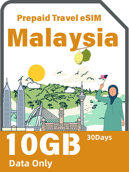 Malaysia Prepaid Travel eSIM Card