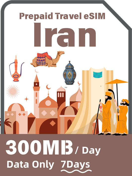 Iran Prepaid Travel eSIM Card