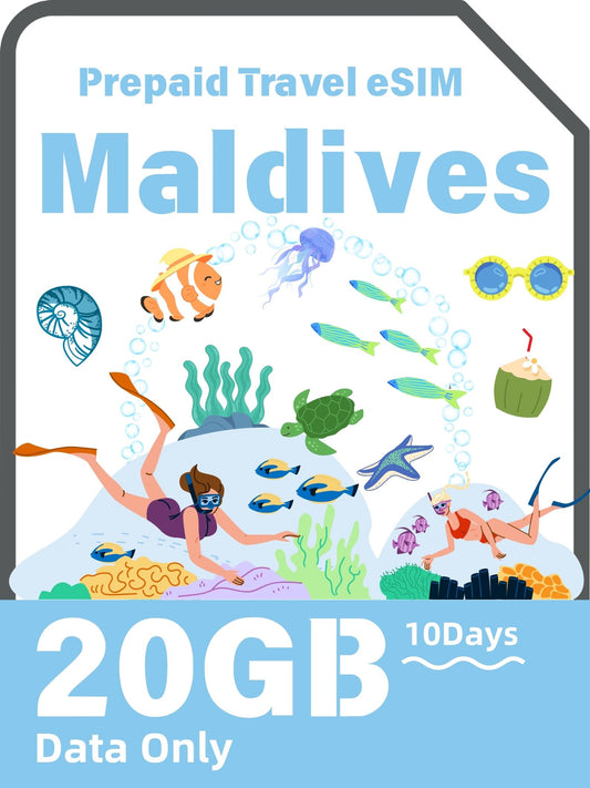 Maldives Prepaid Travel eSIM Card