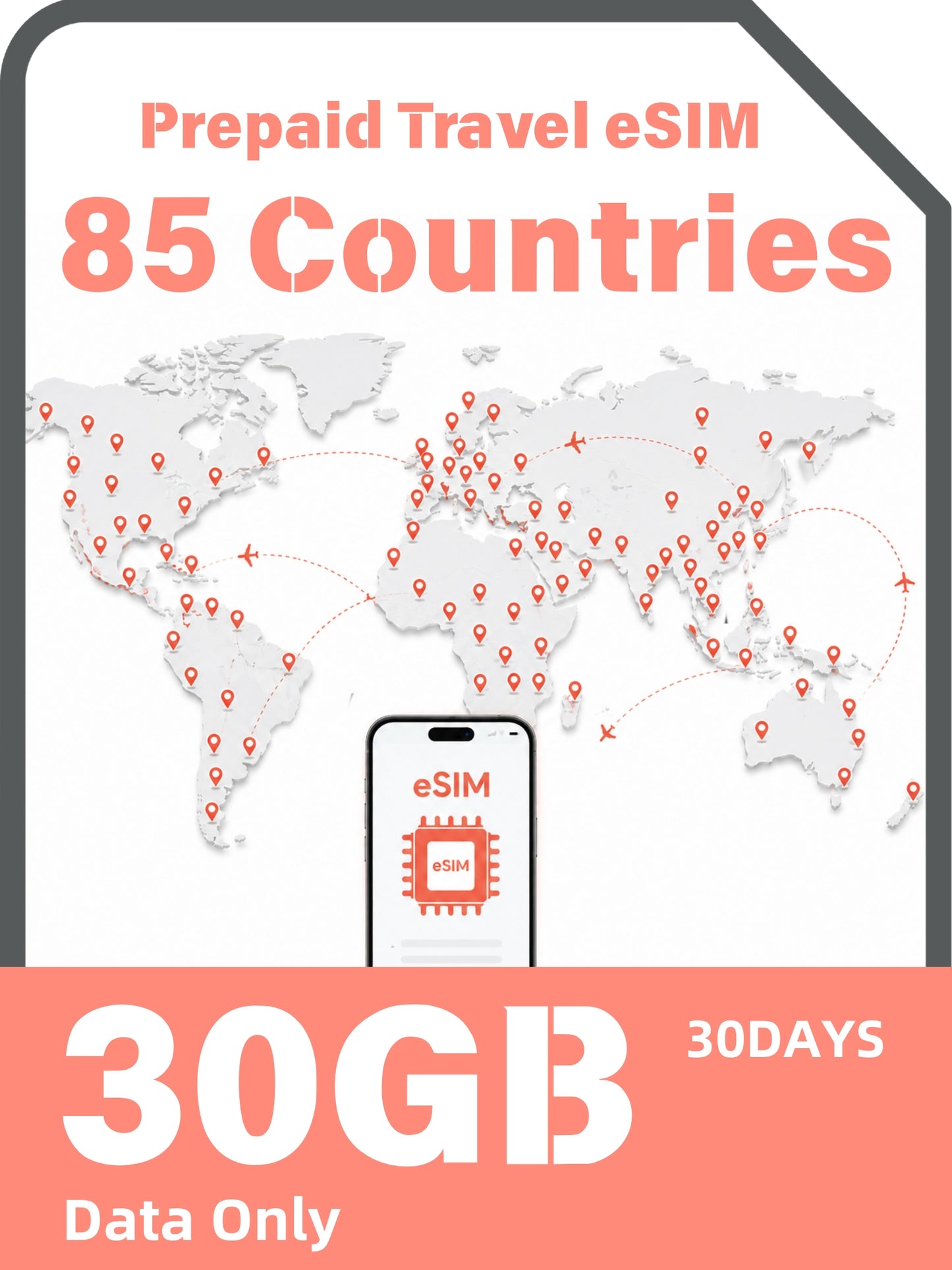 世界85か国対応プリペイド旅行eSIM｜グローバルデータローミング