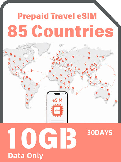 世界85か国対応プリペイド旅行eSIM｜グローバルデータローミング