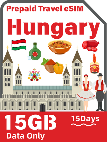Hungary Yettel 5G Data-Only Prepaid Travel eSIM | 5GB–30GB