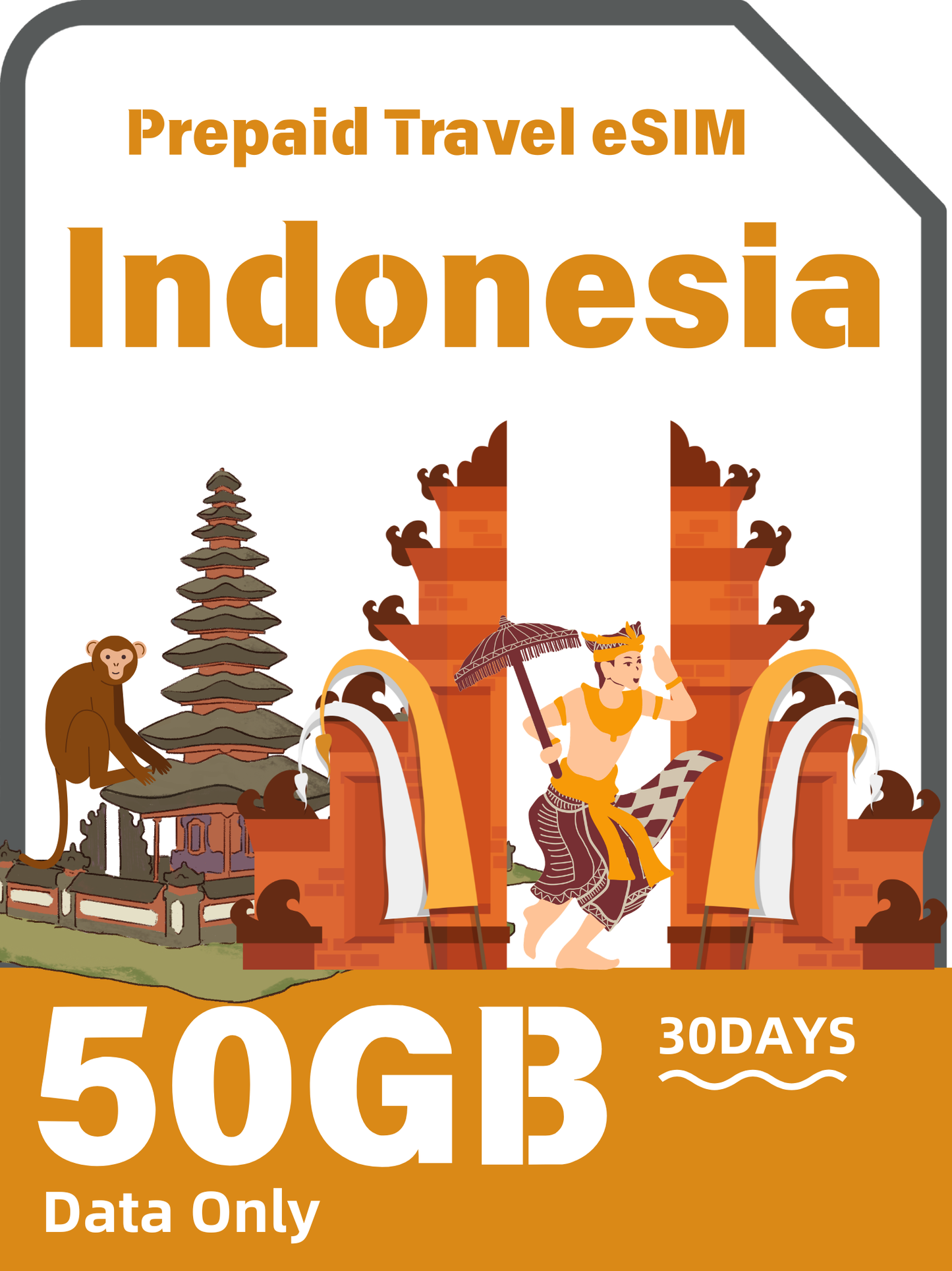 Indonesia eSIM for Tourists – Singtel Network | 10GB, 20GB & 50GB Travel Plans