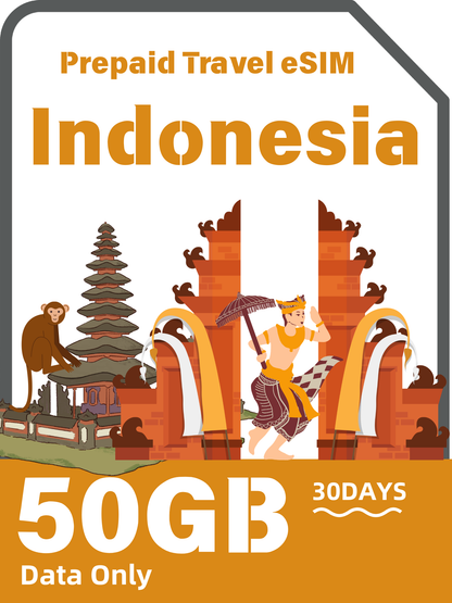 Indonesia eSIM for Tourists – Singtel Network | 10GB, 20GB & 50GB Travel Plans
