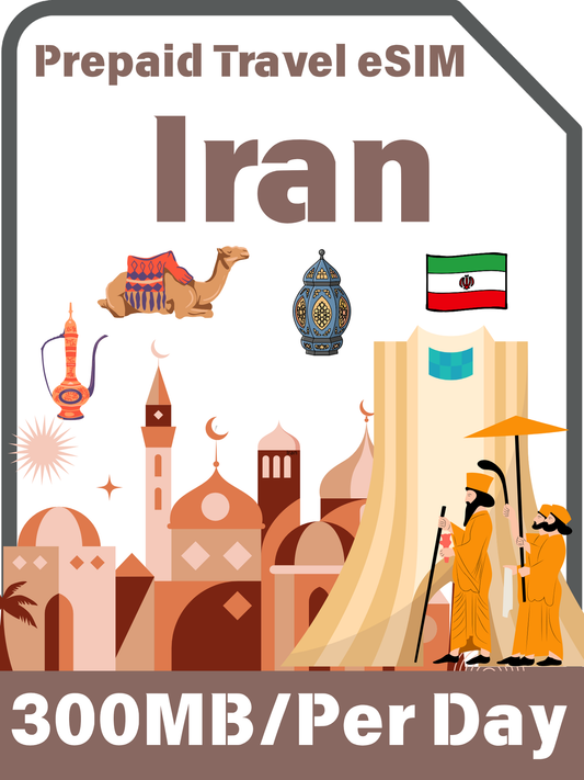 イラン向けプリペイド旅行用eSIMカード