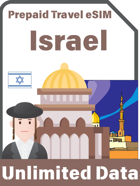 Israel Prepaid Travel eSIM Card 