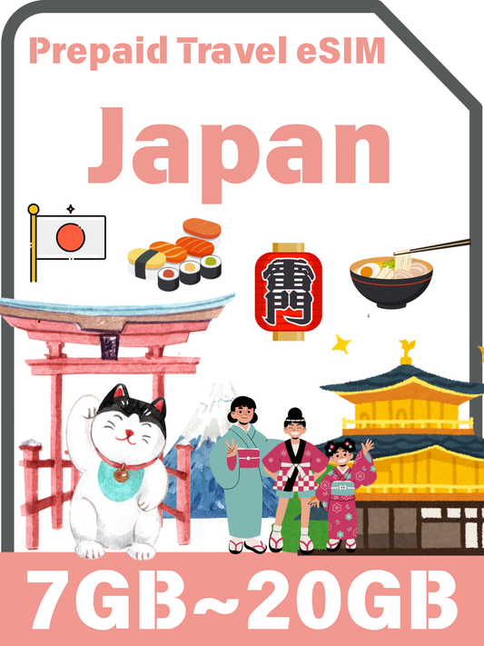 Japan Prepaid eSIM Card | From $5 – SoftBank 5G, Tourist-Ready