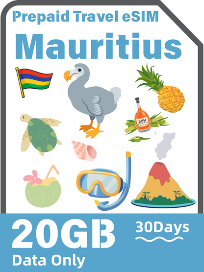 Mauritius Travel eSIM | Emtel 5G Unlimited Data