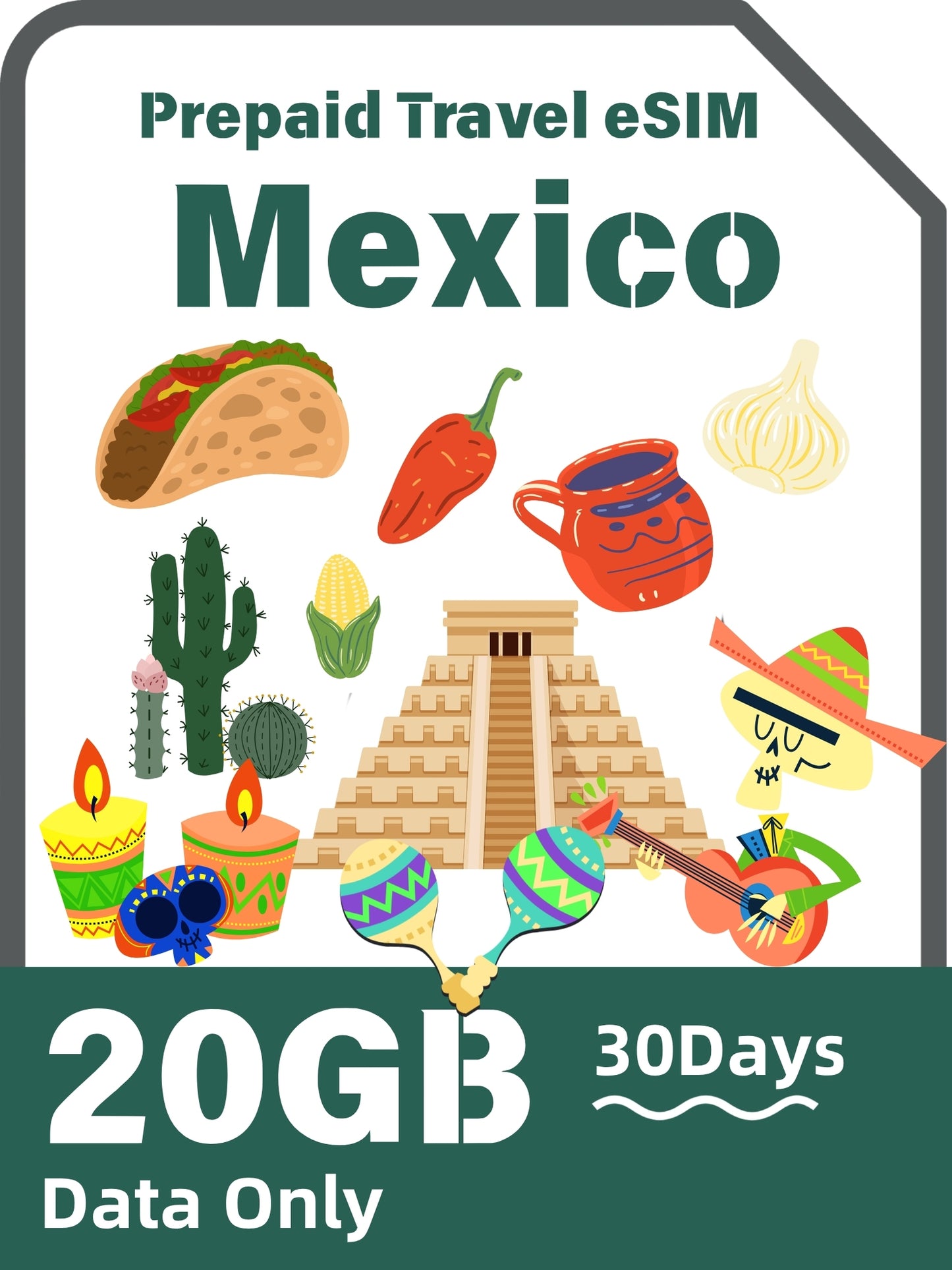 Mexico Prepaid Travel eSIM Card