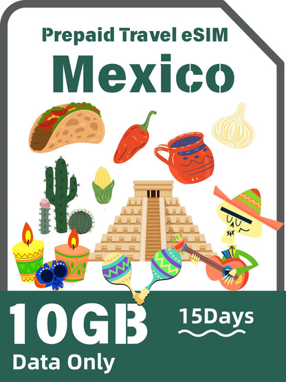 Mexico Prepaid Travel eSIM Card