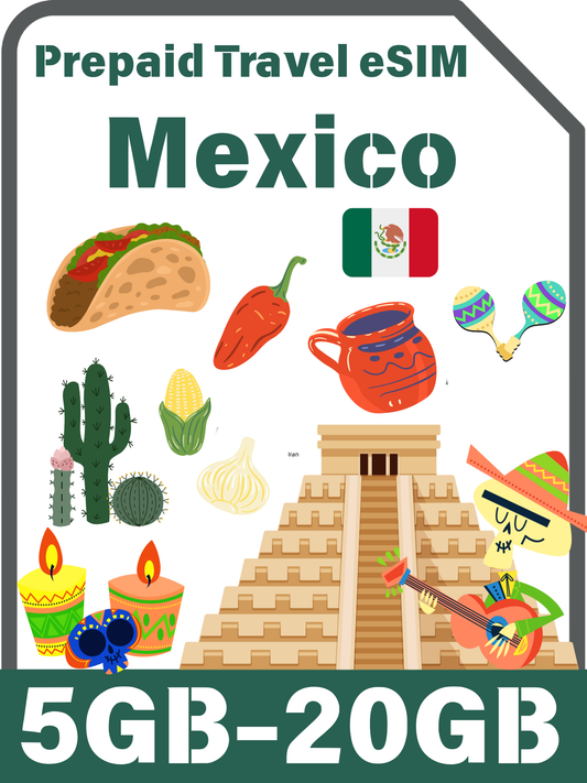 Mexico Prepaid Travel eSIM Card