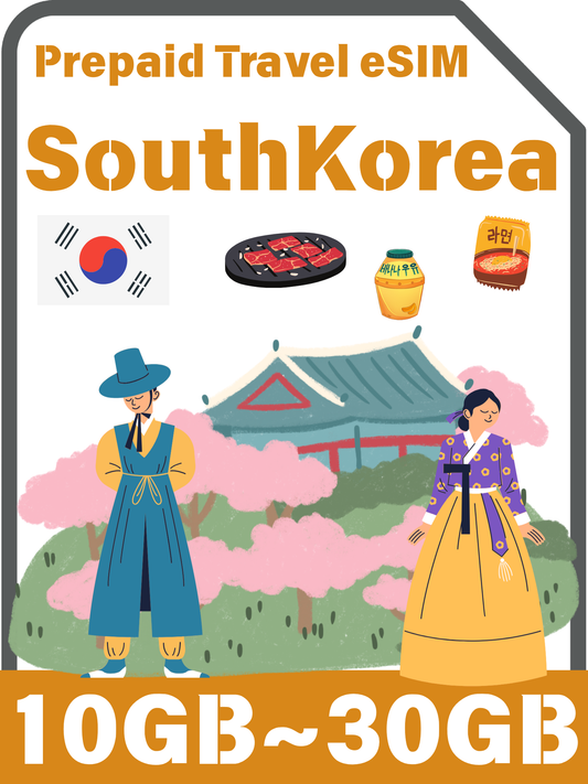 韓国のプリペイド旅行eSIMカード