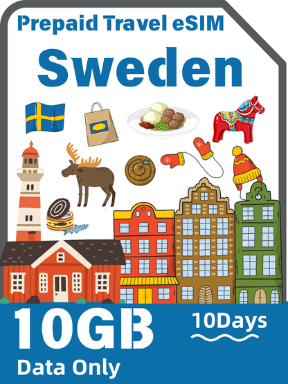 Sweden Travel eSIM | Telenor 4G/5G Data Plan