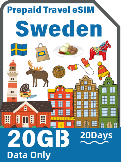 Sweden Travel eSIM | Telenor 4G/5G Data Plan