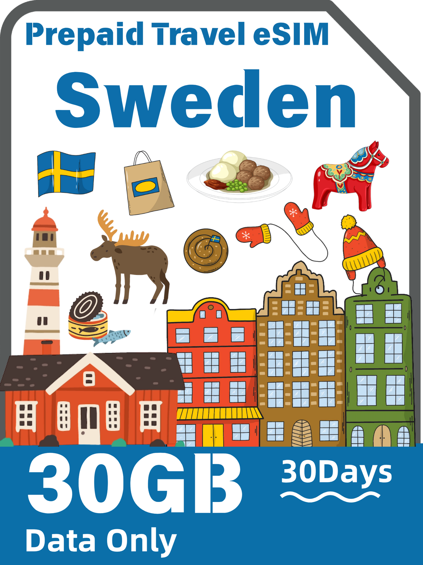 Sweden Travel eSIM | Telenor 4G/5G Data Plan