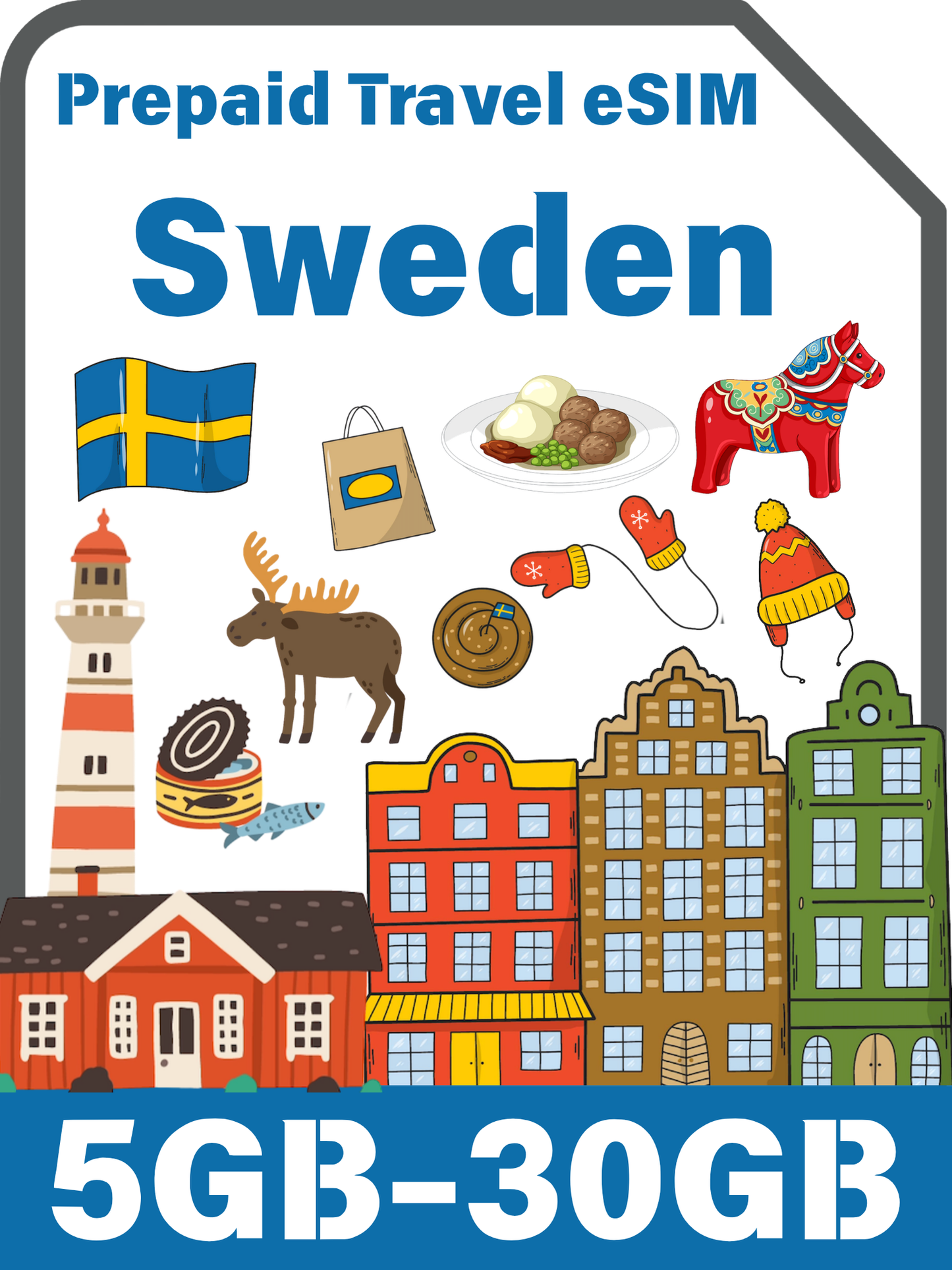 Sweden Travel eSIM | Telenor 4G/5G Data Plan