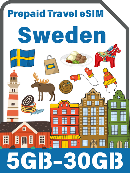 Sweden Travel eSIM | Telenor 4G/5G Data Plan