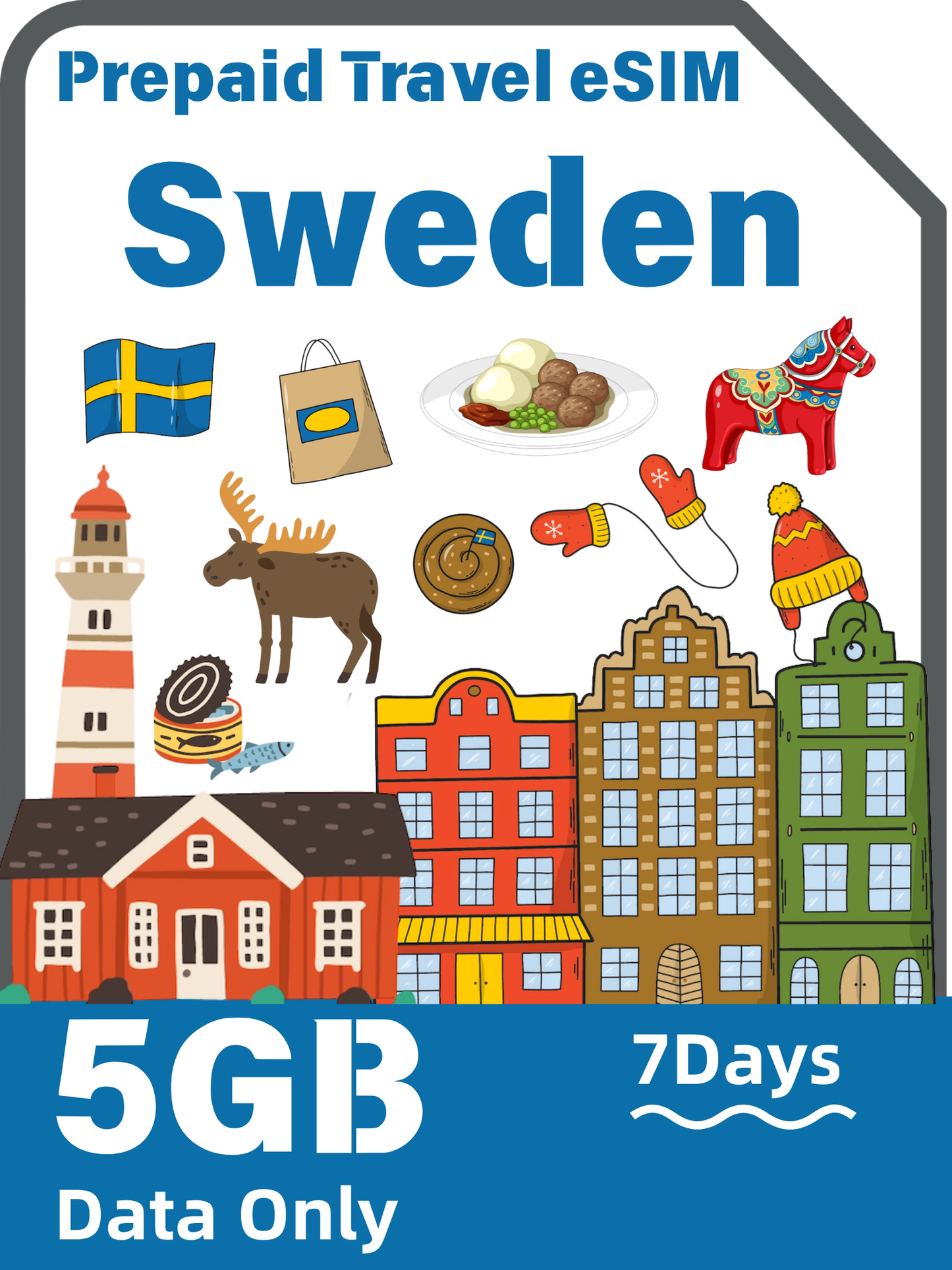 Sweden Travel eSIM | Telenor 4G/5G Data Plan