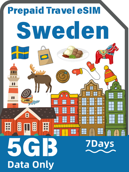 Sweden Travel eSIM | Telenor 4G/5G Data Plan