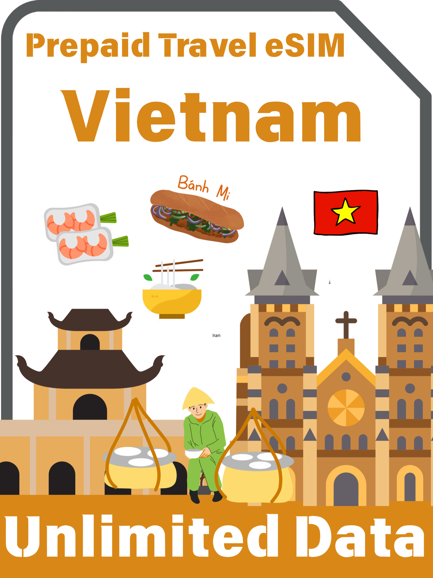 Vietnam Prepaid Travel eSIM Card 