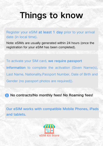 South America 9 Destinations Prepaid Travel eSIM Card