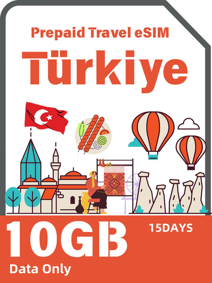 トルコとヨーロッパのプリペイド トラベル eSIM - Vodafone
